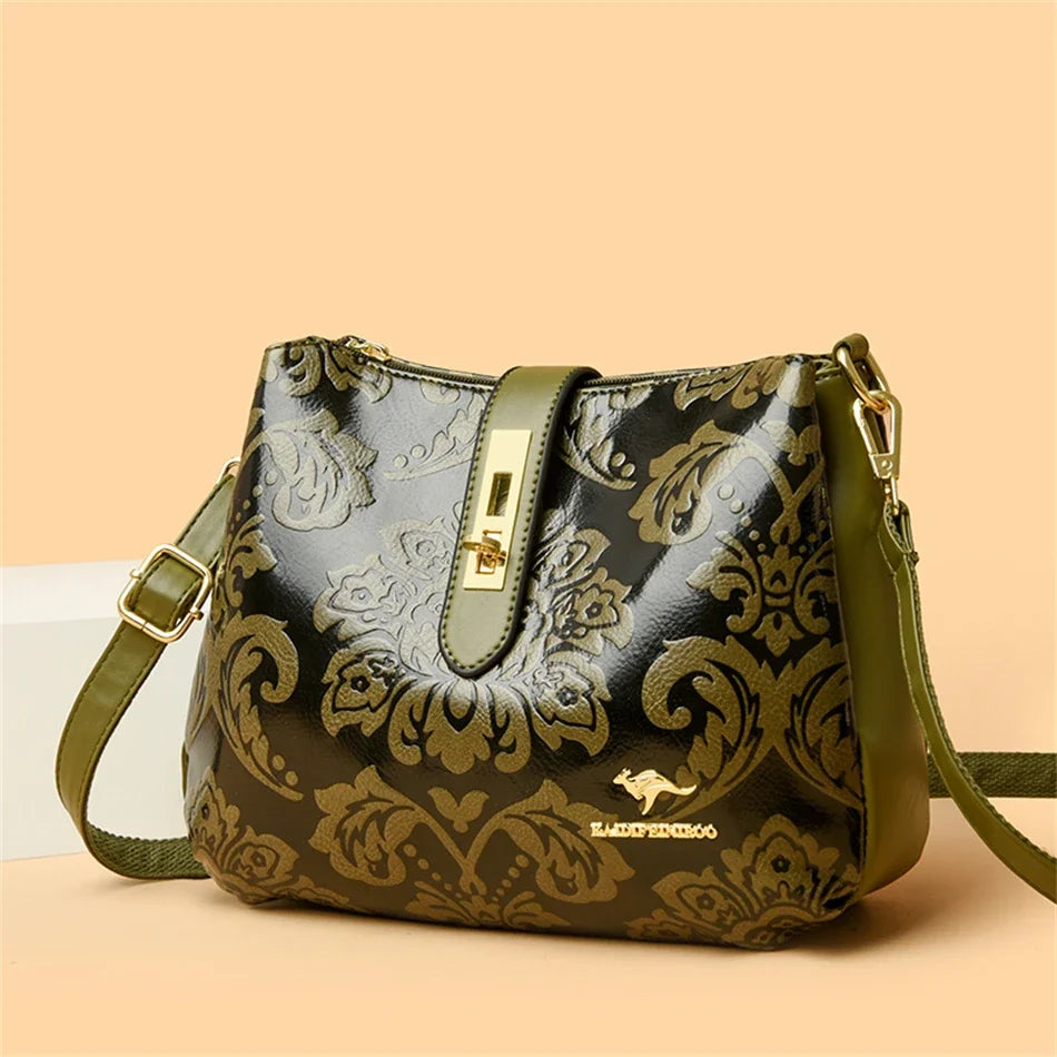 3 Layers Women 2024 Luxury Handbags Women Bags Designer Casual Shoulder Bags High Quality Leather Crossbody Bags for Female