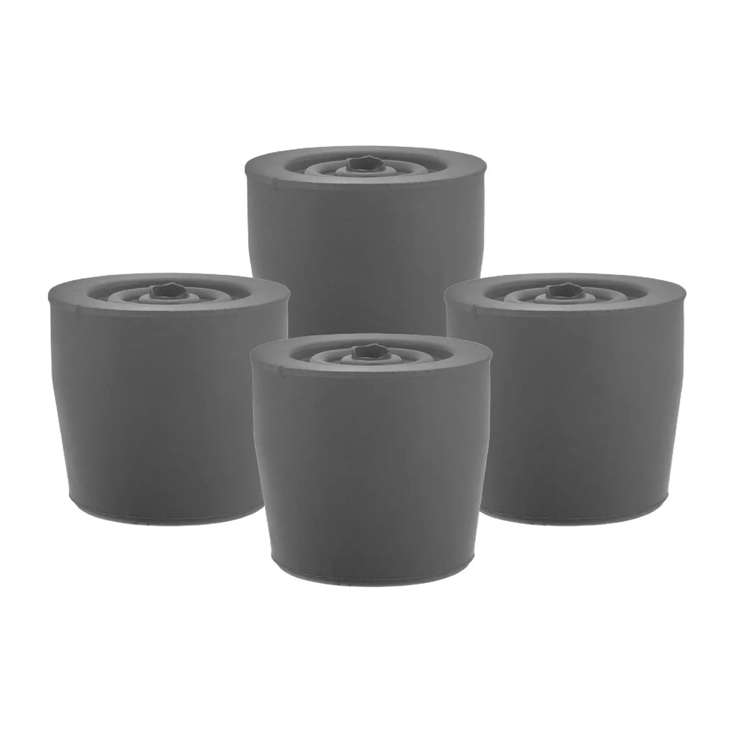 4 Pcs Walker Foot Pads Anti Slip Replacement Tips Rubber Glide Attachments For Crutches Walkers Sturdy Accessories Walker Tip