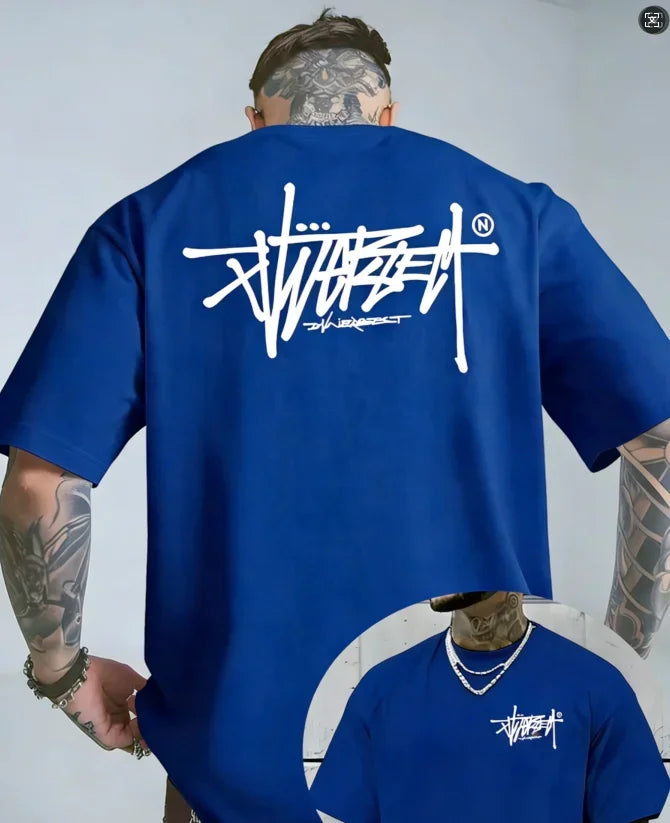 26 Summer Street Style New Trend High-Quality 100_ Pure Cotton Men's T-Shirt Suitable for Outdoor Leisure Sports Short Sleeve