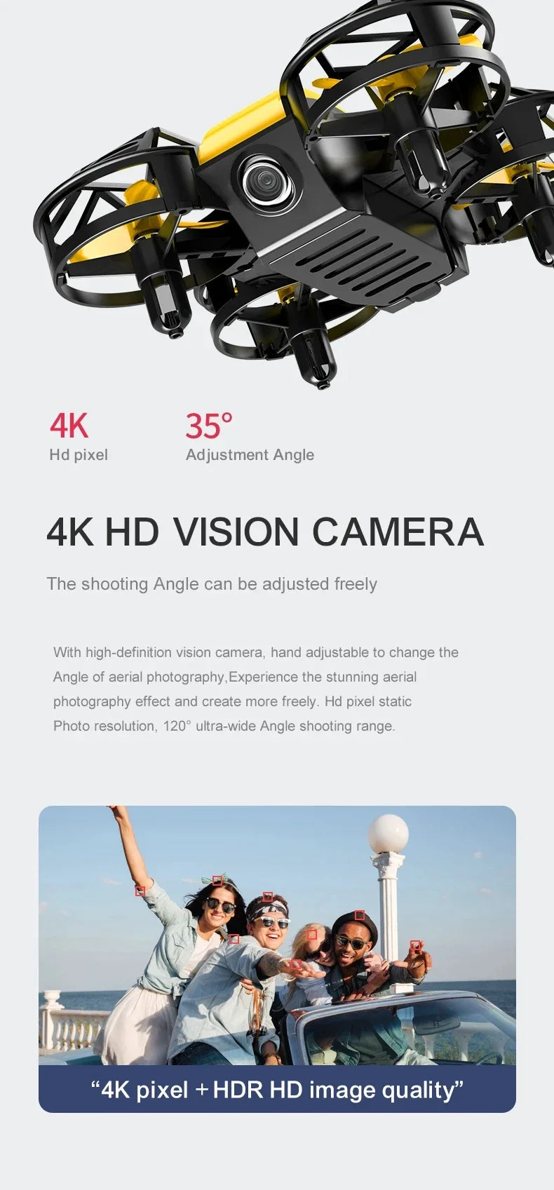 DWI Mini Drone 4k Profession HD Wide Angle Camera 1080P WiFi FPV Drone Camera Height Keep Drones Camera Helicopter Toys Gifts
