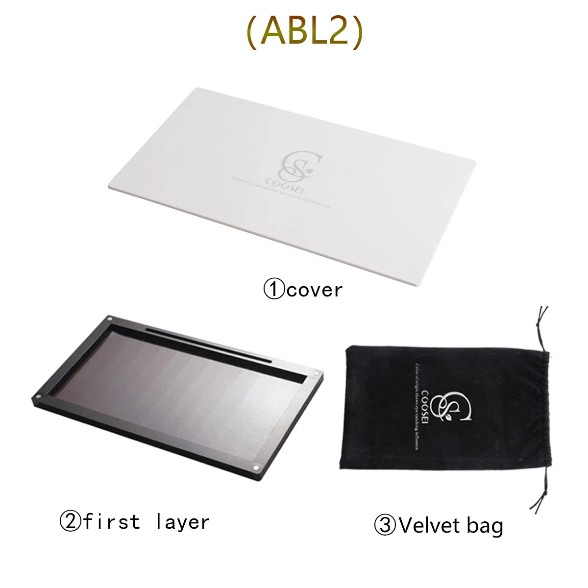 empty magnetic makeup palette acrylic storage box for eyeshadow depotting tool case ,stackable layers with mirror large size