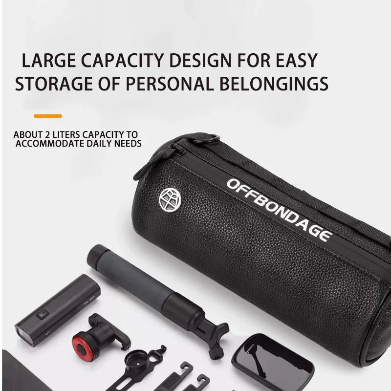 OFFBONDAGE Motorcycle Bag Waterproof Large Capacity Handlebar Bag Portable Multi-Function Shoulder Bag Bicycle Front Bag