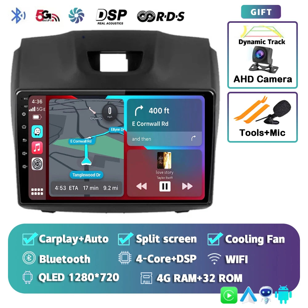 Android 15 Carplay For Chevrolet Holden S10 TRAILBLAZER COLORADO ISUZU DMAX GPS Car Radio Audio Multimedia Player Stereo Audio