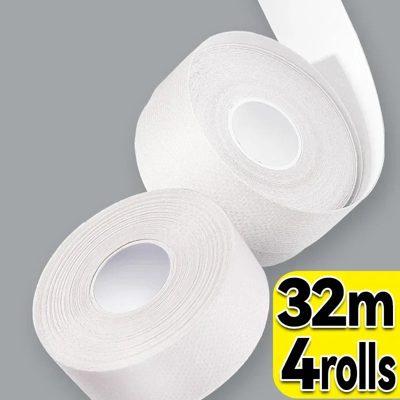 8/40M Hat Shirt Collar Anti-dirty Grime Protector Fixing Sticker Self-adhesive Disposable Tape Rolled Sweat-absorbent Tape