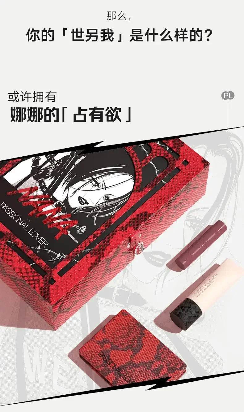 Passional Lover Makeup Cosmetics Set Foundation+eyeshadow+lipstick Long-lasting Moisturizing Waterproof for Women Beauty Makeup