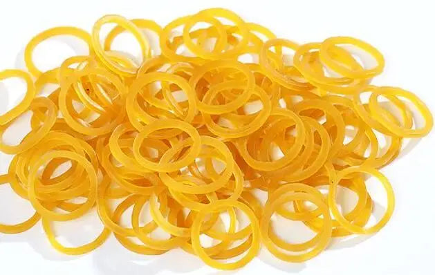 100Pcs Mini Rubber Bands Office Rubber Ring 16x1.4mm Soft Elastic Bands Stationery Holder Band Loop Home School Office Supplies
