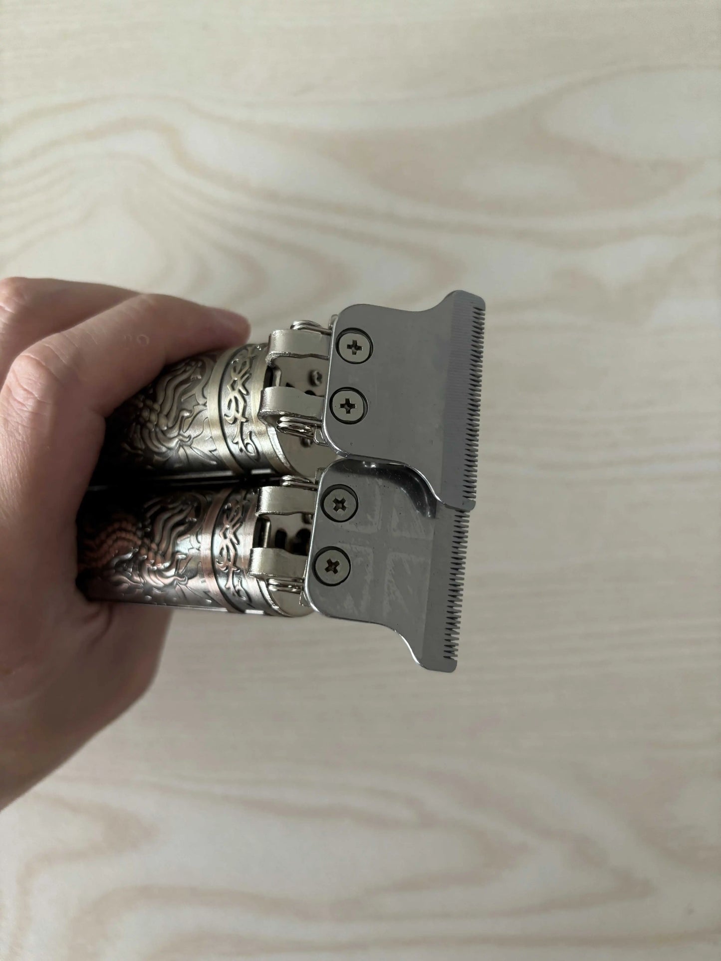 T-Blade Hair Clipper for Barbers - USB Rechargeable, Cordless Design, Precision Beard and Hair Trimming, Professional Engraving