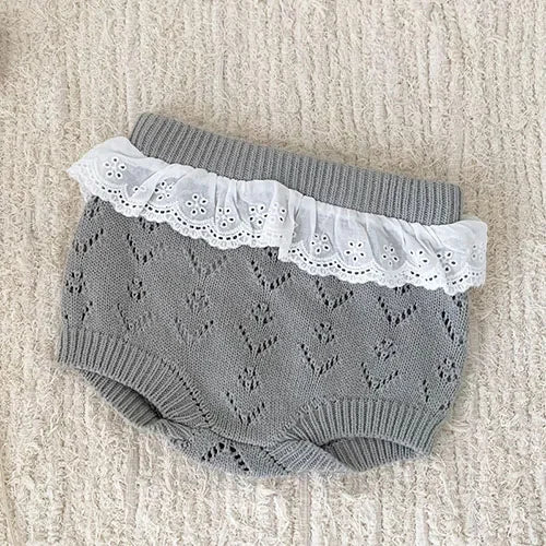 2024 New Autumn Winter Infant Baby Girls Clothing Set Long Sleeved Knitted Cardigan+Shorts Toddler Baby Knitted Clothes Suit