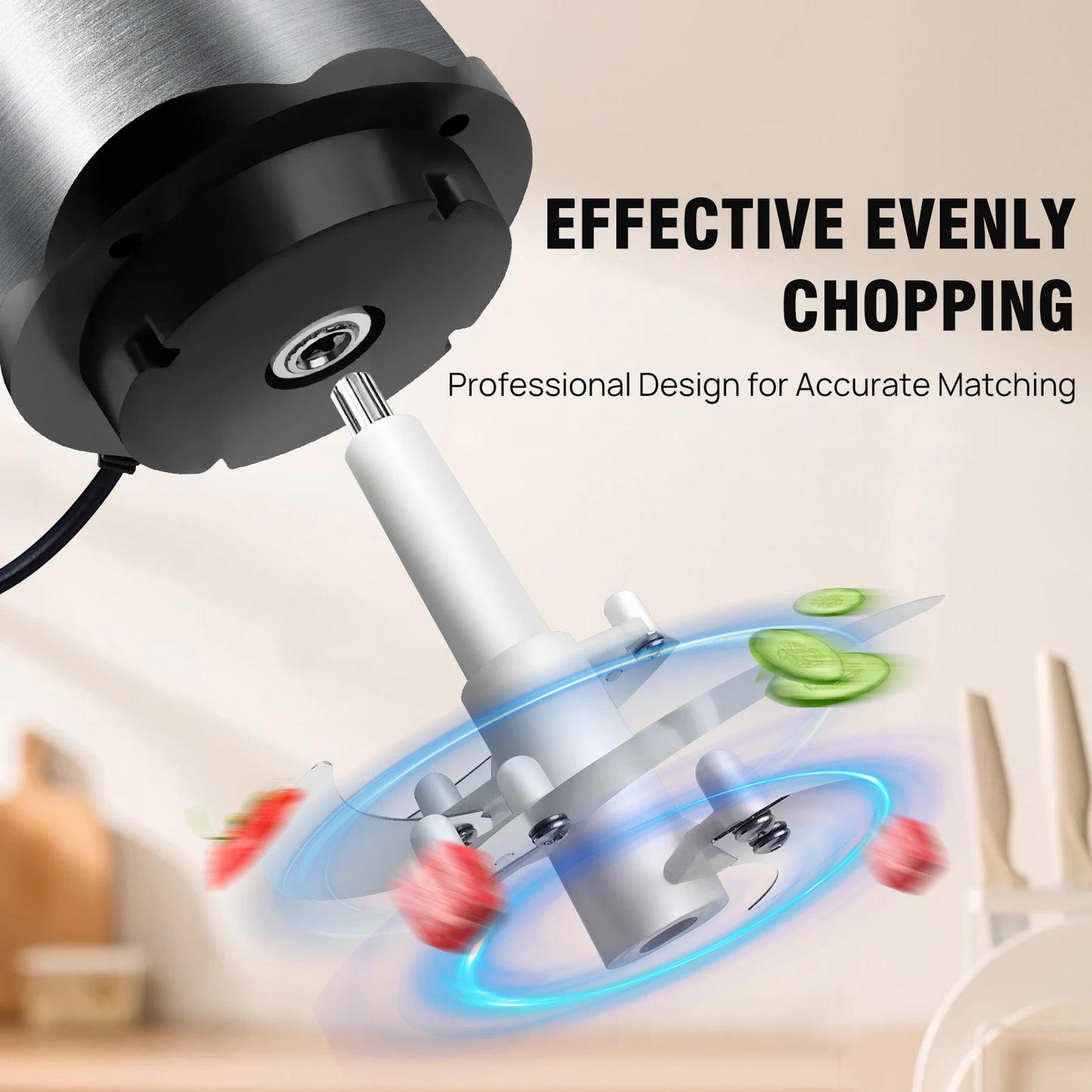 DayPlus 1000W Electric Meat Grinders Fully automatic Food Crusher Stainless Steel Multifunctional Vegetable Chopper Kitchen Tool