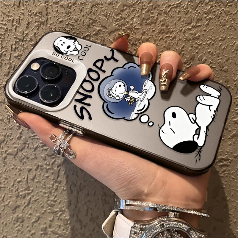Anime Funny Dog Cool S-Snoopy Hard Phone Case for Xiaomi Redmi Note 15 14 13 12 10 9 Pro Plus 4G 5G 12S 11S 10S  9S Matte Cover