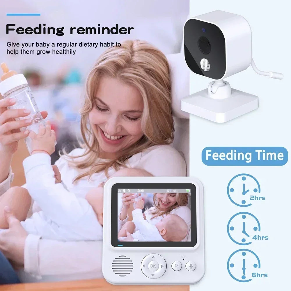 Cdycam Wireless Baby Monitor 2.8 Inch Surveillance Smart Baby Camera Security Protection Two Way Audio Night Vision Babysitte