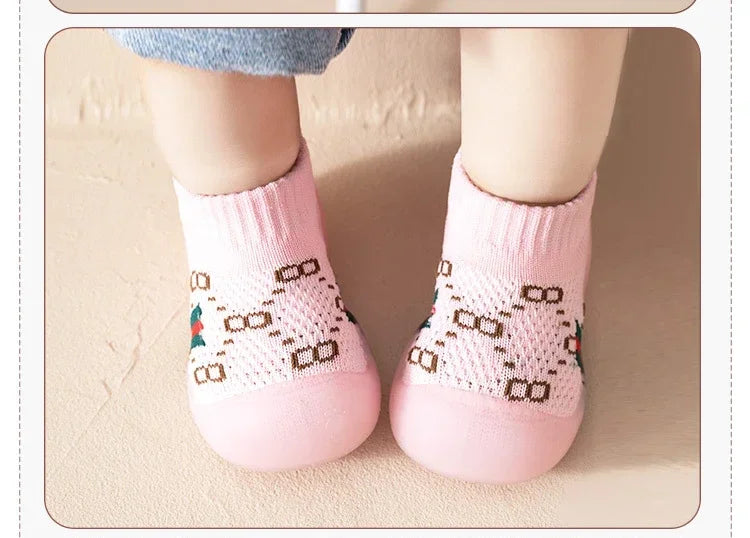 Children's Outwear Children's Shoes Children's Walking Shoes New Spring Autumn Mesh Children's Solid Color Shoes Soft Sole