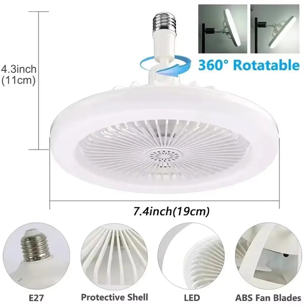 Aromatherapy Fan Lamp Bedroom Light Ceiling Light Silent Electric Fan Pendant Light LED Study And Dining Room Lighting