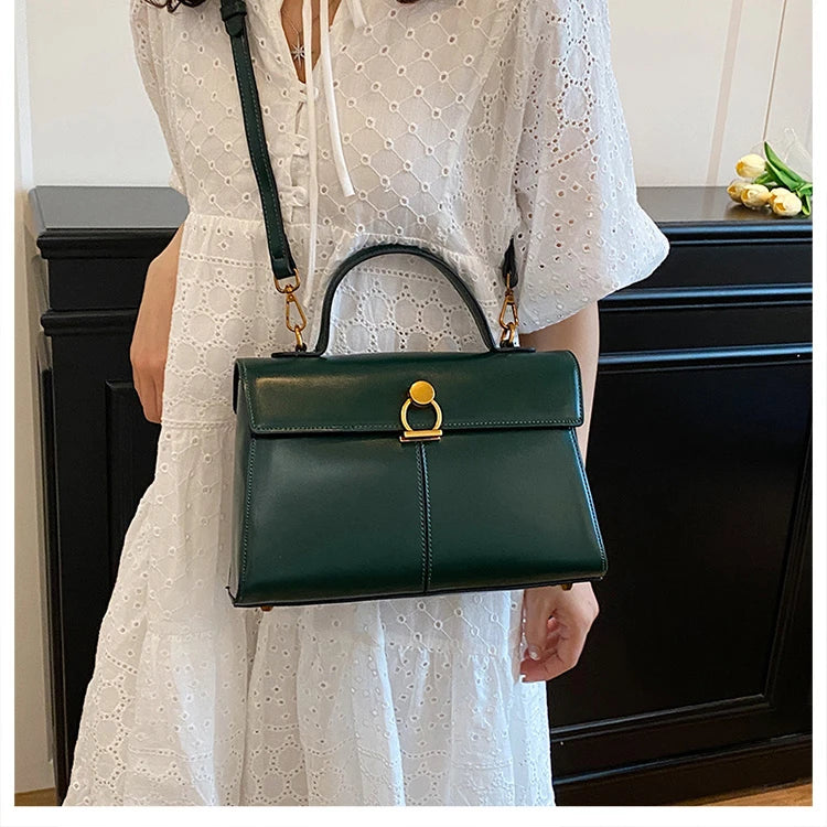 2025 New Classic Style Solid PU Square Shoulder & Crossbody Bags High Quality Sense of Luxury Simple Commute Handbags for Women