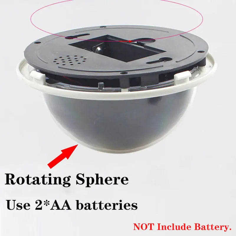 Fake Dummy Camera Outdoor IP54 Rainproof Security Surveillance Flash Dome Camera with CCTV Warning Sticker Easy to Install