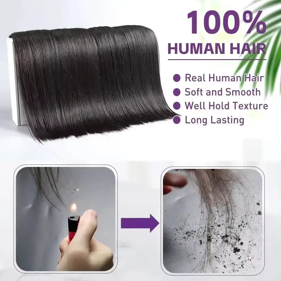 30 34 36 Inch Straight Human Hair Bundles 100% Unprocessed Brazilian Remy Hair 16A Extensions Human Hair 3/4/5 Bundles For Women