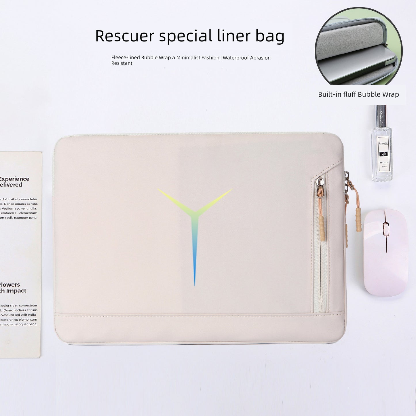 Suitable for Lenovo Saver Y9000p Laptop Liner Bag Y9000 Game Book R9000/Y7000 Waterproof 2025 Shockproof Fleece-lined Protective Case 15.6-Inch/16-Inch Computer Bag