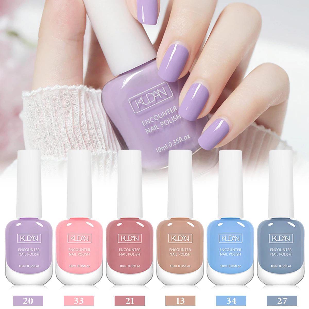 6Pcs/Set 10ml Nude Pink Nail Polish Water-Based Nail Polish Odorless Fast-Drying,No Need To Bake, Suitable For All Seasons Salon