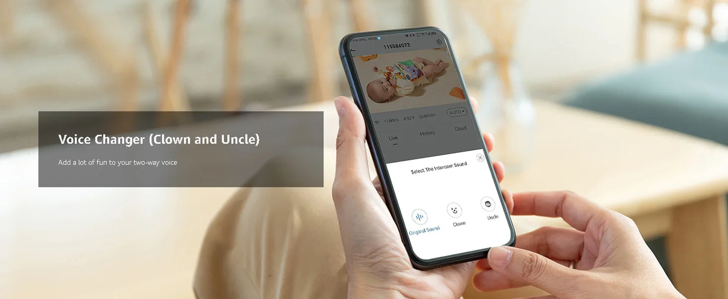 2K Baby Monitor Surveillance Camera Dual-frequency Crying Machine Indoor Safety Protection Remote Monitoring Voice Intercom