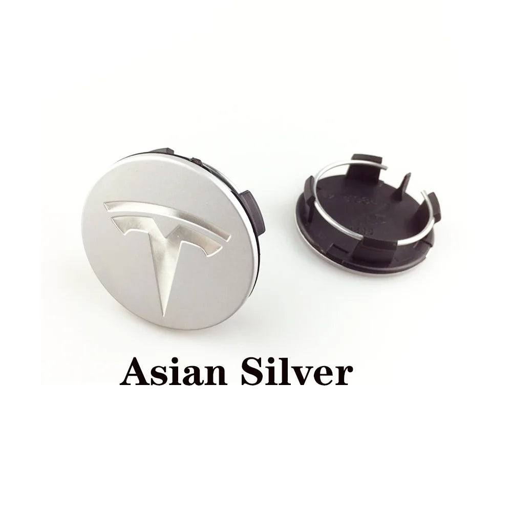 4pcs 56mm Applicable to Tesla original wheel hub cover Model3 Model Y Model S X wheel hub tire center cover logo