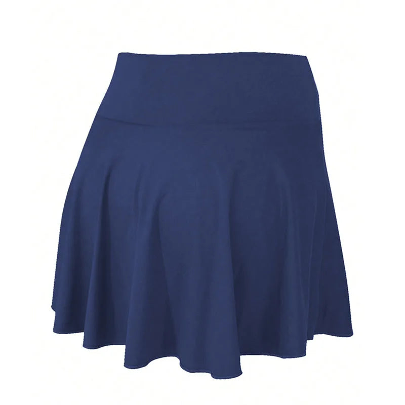 Summer Women Sprints Tennis Skirts Quick Drying Running Workout Fitness Short Skirt High Waisted Athletic Golf Mini Skirt 2 In 1