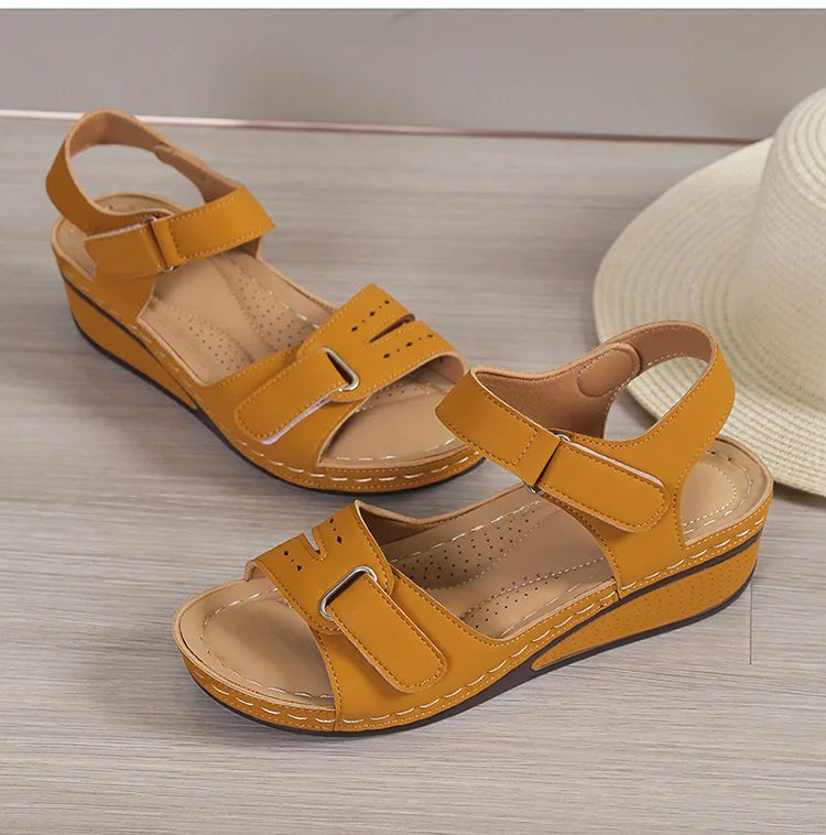 Women Shoes Sandals Summer Party Walking Shoes Retro Sandals For Women Wedge Sandals Ladies Soft Female Women Sandal Footwear