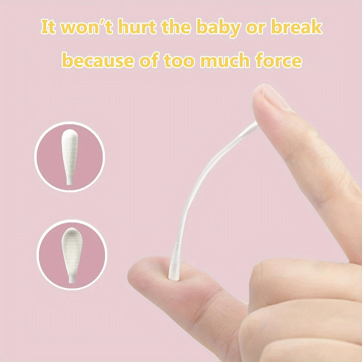 200 Pcs Baby Swabs Baby Double-ended Ultra-fine Cleaning Swabs for Delicate Ears - Soft and Safe for Newborns and Toddlers
