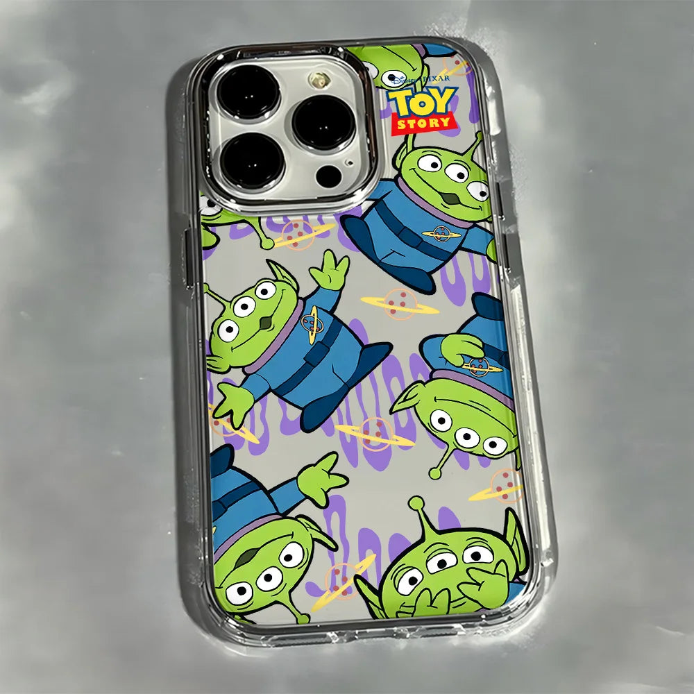 Cartoon Toy Story Woody Alien Phone Case For iPhone 17 16 15 14 13 12 11 mini Pro Max X XR XSMAX Air Plus Transparent Soft Cover