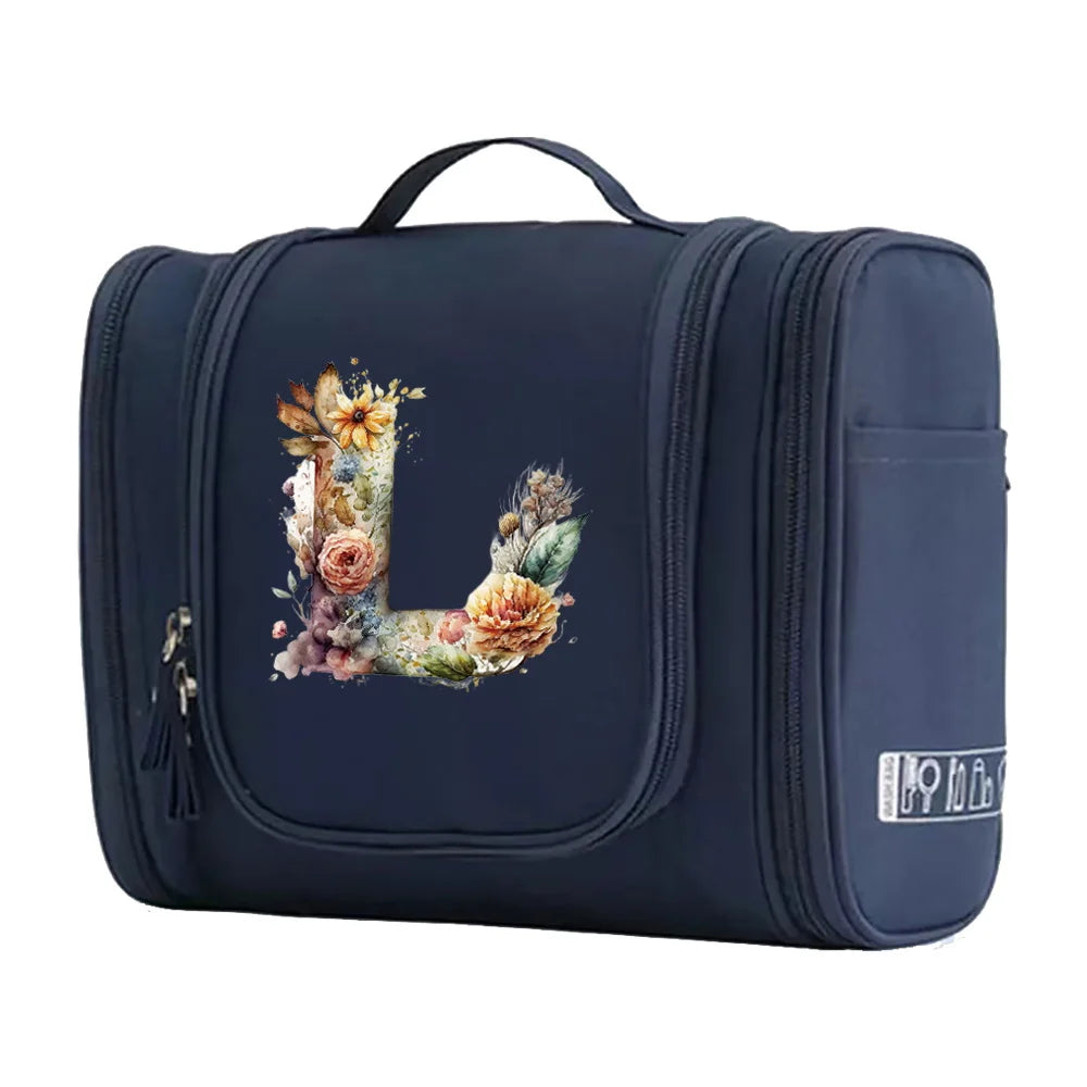 New Fashion Floral Shaped Letter Pattern Female Toiletries Are Very Convenient Minimalist Makeup Bag for Easy Storage of Items