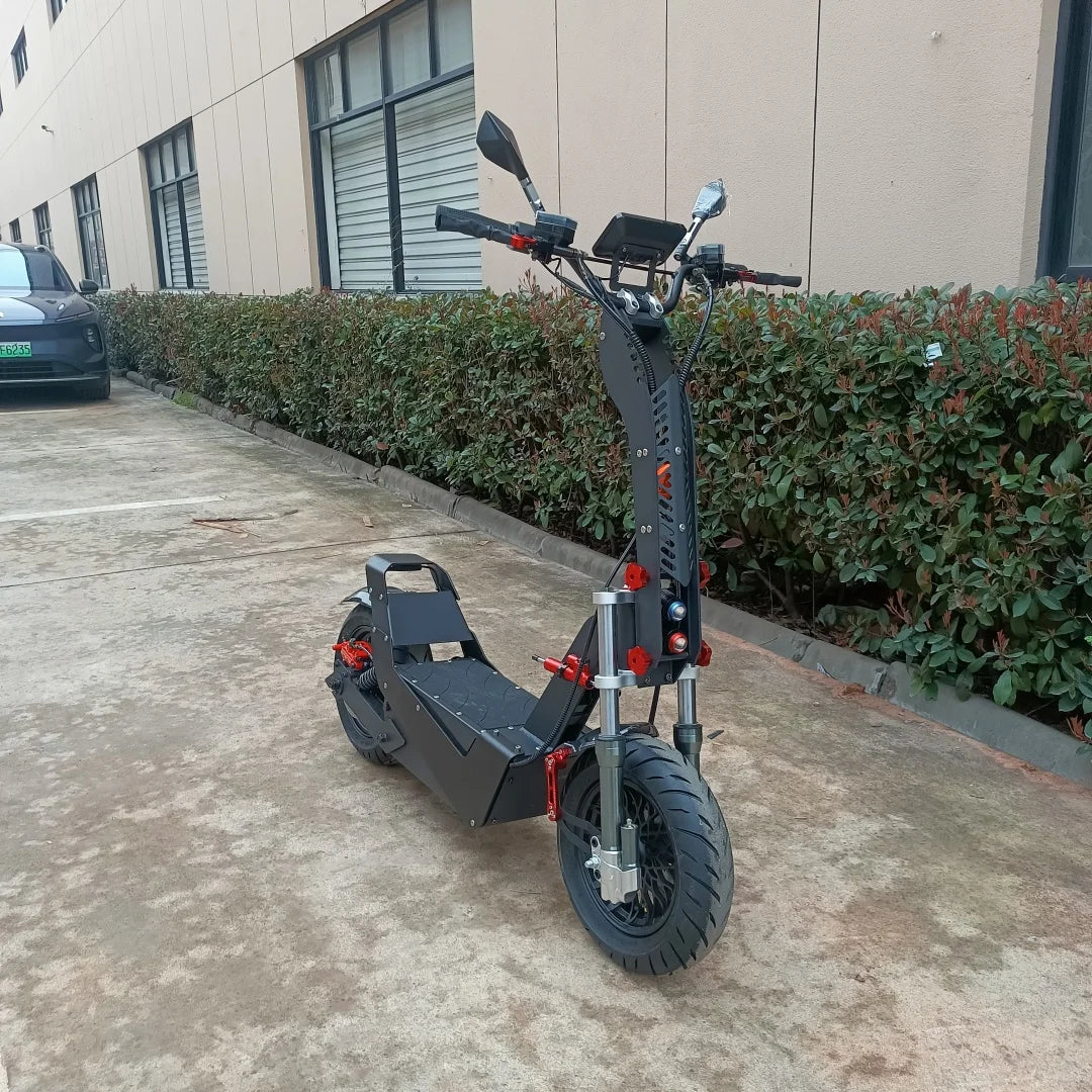 Racing Electric Scooter 72v 15000w QS Motor 16inch Tyre Fast Speed 110-140KMH Battery 50-60ah Range 120-180KM Electric Scooter