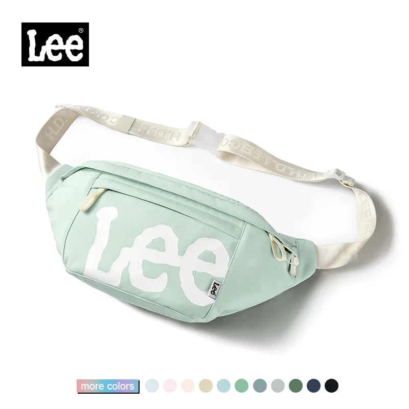 LEE Unisex Independent IPad Pocket Crossbody Bag Male Women Waterproof Sport Single Shoulder Extra Large Waist Bag Fanny Pack