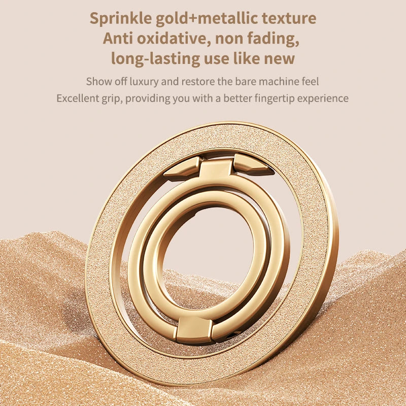 Luxurious and dazzling Mobile Phone Strong Magnetic Holder for Double-sided Magnet Stand Portable Folding Ring Bracket