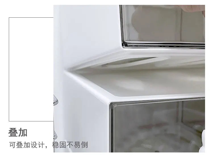 Desk Organizer 3 Layers Desktop Storage with Drawer Organizer Large Capacity Drawer Hairpin Makeup Cosmetics Jewelry Storage Box