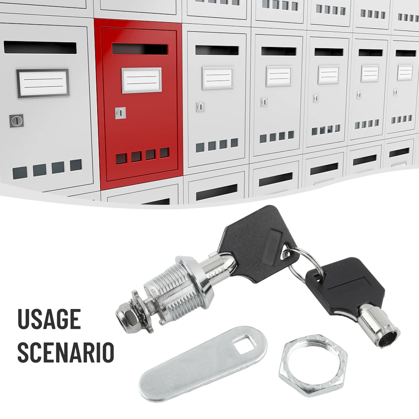 Cylinder Locks Door Cabinet Mailbox Padlock Drawer Cupboard Box Lock With 2 Keys Cam Locks For Furniture Hardware 16/20/25/30mm