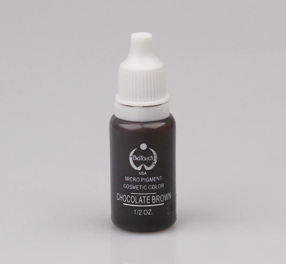1Pcs Tattoo Ink Pigment Kit Permanent Makeup Micropigment for Eyebrow Eyeliner Lip Art Brown Black Chocolate Dark Red