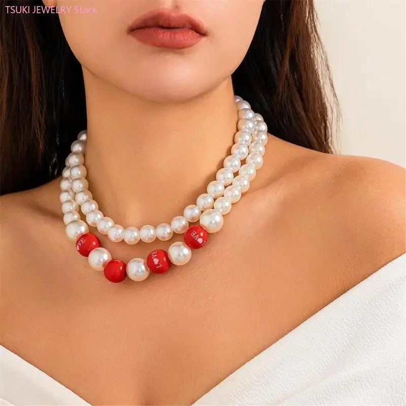 62KE Elegant Wedding Bridal Party Jewelry Adornment Beautiful Beaded Necklace Jewelry