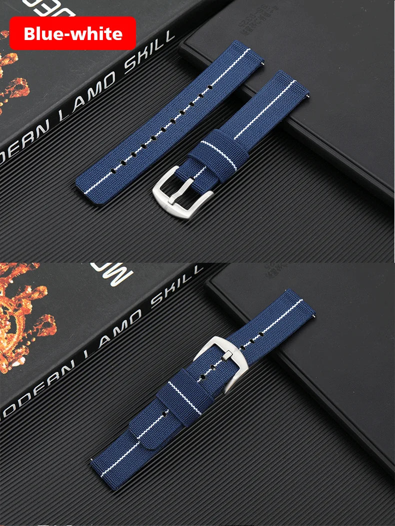 Nylon Watch Band 18mm 20mm 22mm Bracelet Elastic Watch Strap Universal Fast Release Wrist Band Belt Replacement Accessories