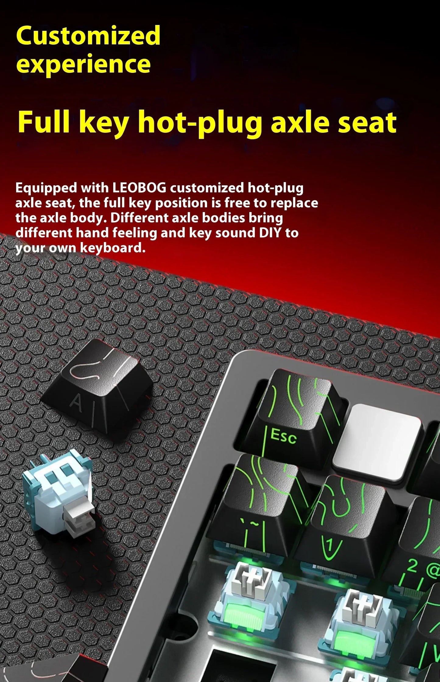 Leobog Hi75C Hi75 Hi75C Pro Aluminum Wireless Custom Mechanical Keyboard Kit Gaming Bluetooth 2.4G Wired Hotswap Gamer Keyboard