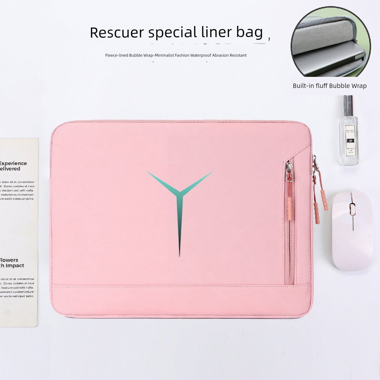 Suitable for Lenovo Saver Y9000p Laptop Liner Bag Y9000 Game Book R9000/Y7000 Waterproof 2025 Shockproof Fleece-lined Protective Case 15.6-Inch/16-Inch Computer Bag