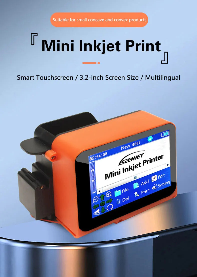 Mini Best Before Date Logo Code Printer Handheld Food Expiry Date Stamping Inkjet Machine QR Code Bottle Box