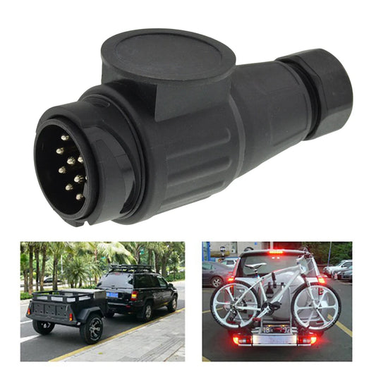 13Pin Trailer Plug 12V Towing Bar Socket 13 Pole Caravan Wiring Electrical Connector Trailer Electrical Connector for Vehicle RV