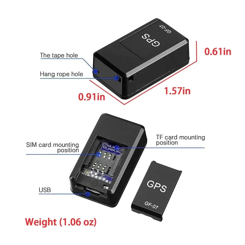 Mini GF 07 GPS Car Tracker Real Time TrackingMaanetic SIM Message Positioner AntiTheft DailyWaterproof Locator Device