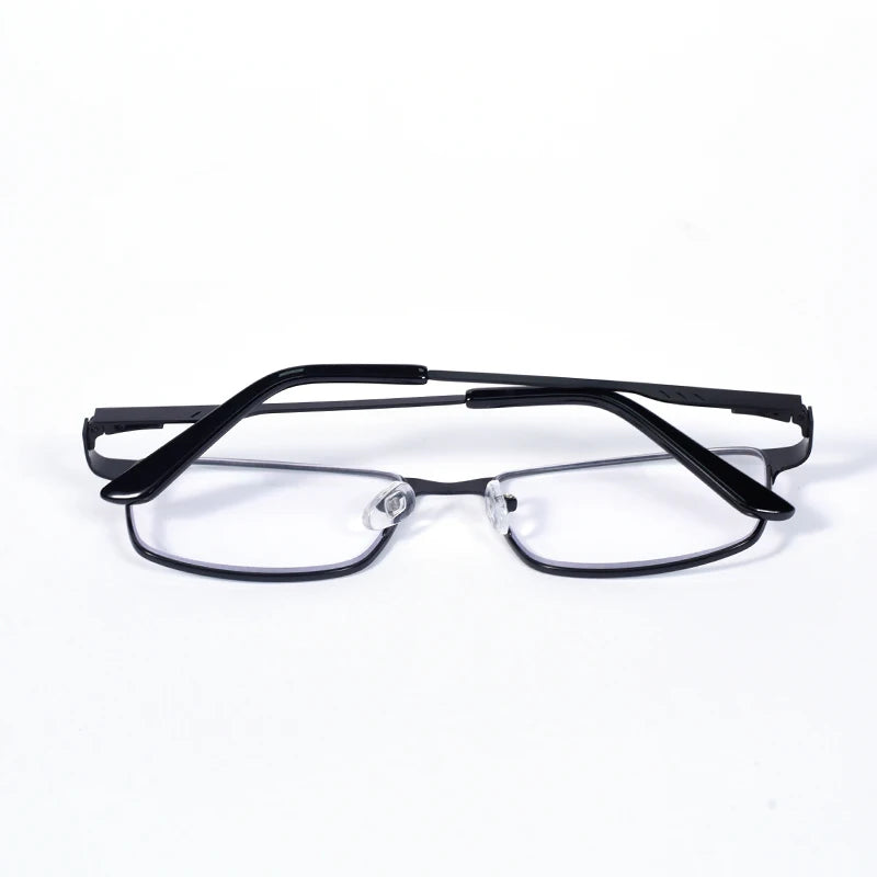2025 NEW Men Blue light blocking Reading Glasses for Men Metal Full Frame Readers Magnifier Presbyopia Lens Eyewear +75+100+125