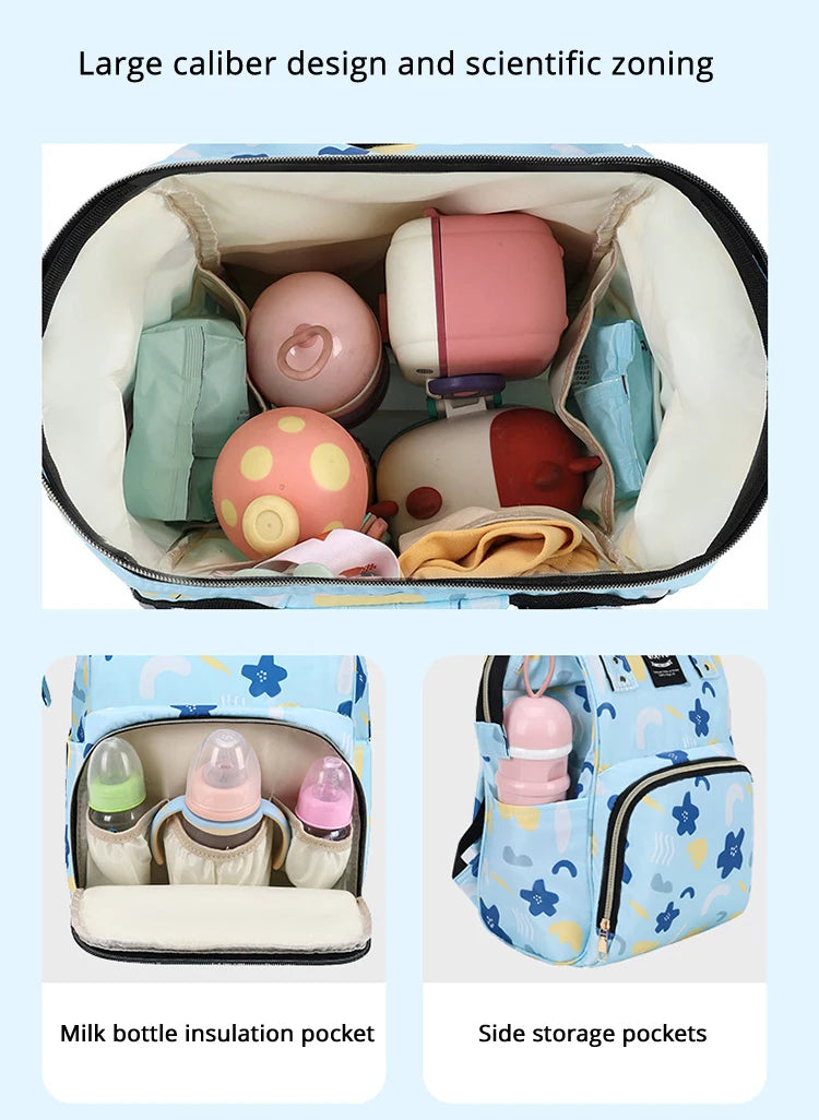 New Fashoin Maternity Bag for Babies Mummy Large Capacity Diaper Bag Backpack Waterproof Outdoor Travel Stroller Baby Cart Bag