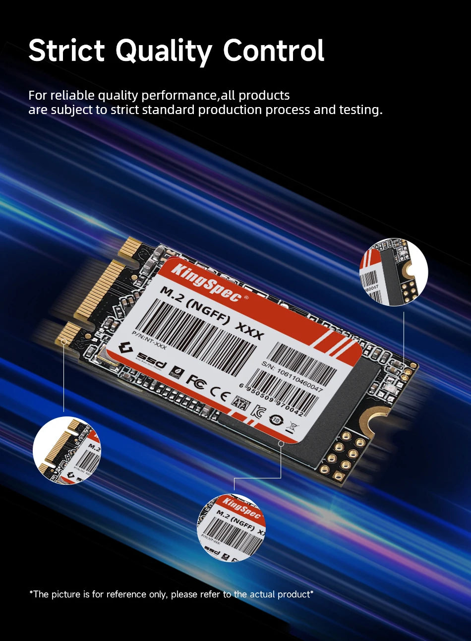 KingSpec NGFF SSD 2242 SATA 128GB 256GB 512GB 1TB M.2 SSD Internal Hard Drive Solid State for Laptop Desktop PC Acer EC 47 Table