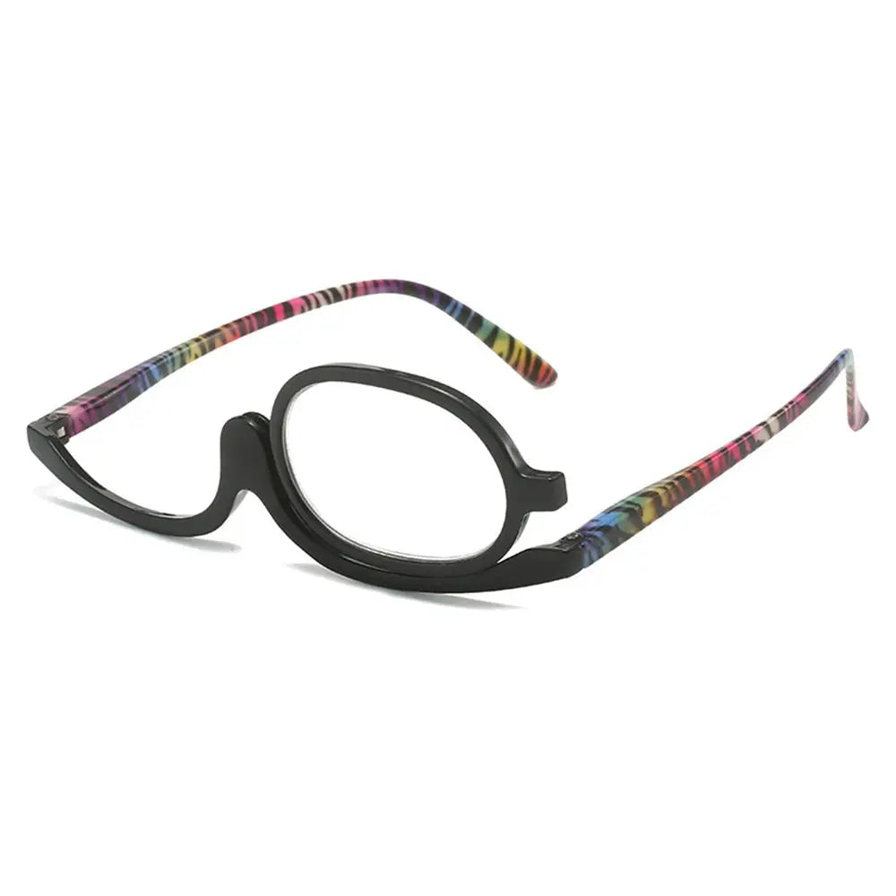 New Rotating Magnifying Makeup Reading Glasses For Women Folding Clamshell Cosmetic Presbyopic Glasses For Elder Unisex