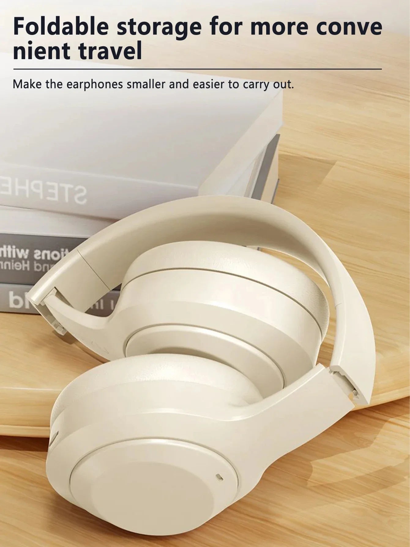 M5 Wireless Headset Bluetooth5.3 HiFi Stereo Earphones Noise Cancelling Gaming Headband Foldable with Mic Earbuds