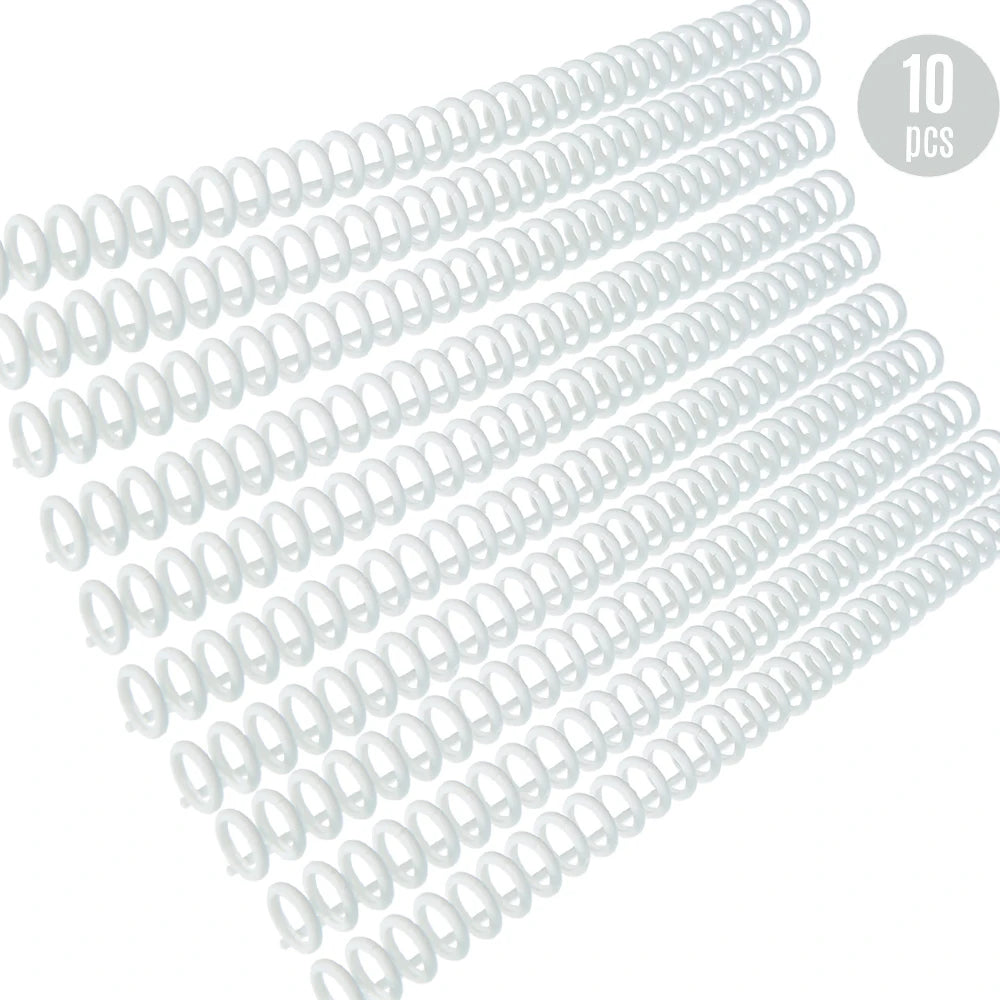 KW-trio 10pcs Plastic 30-Hole Loose Leaf Binders Ring Binding Spines Combs 85 Sheets Capacity for DIY Paper Notebook Album