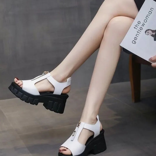 Ladies Shoes Anti Slip Hot Women's Sandals Daily Outdoor Chic and Elegant New Breathable Fashion Footwear Wholesale Sales Casual