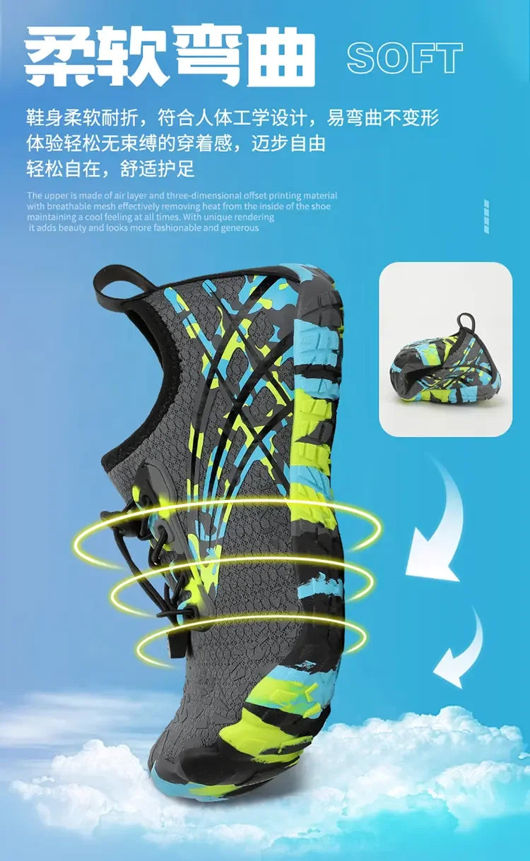Unisex Shoes For Women Fitness Treadmill Indoor Outdoor Speed Interference Water Beach Couples Swimming Shoe Men Aqua Sneakers